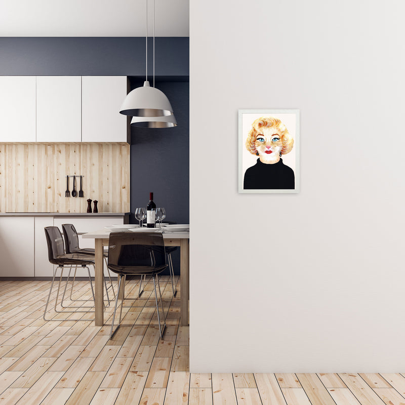 Marilyn Monroe Art Print by Coco Deparis A3 Oak Frame