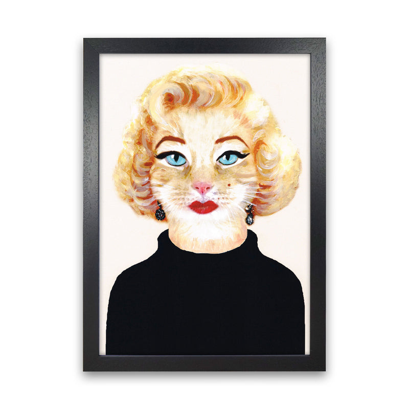 Marilyn Monroe Art Print by Coco Deparis Black Grain