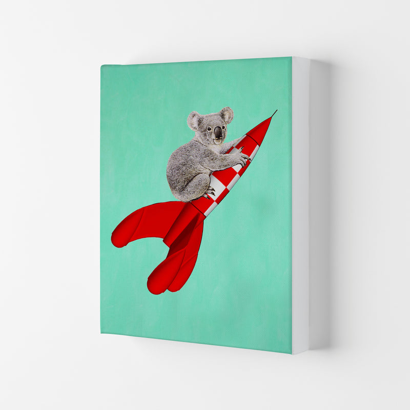 Koala On A Rocket Art Print by Coco Deparis Canvas
