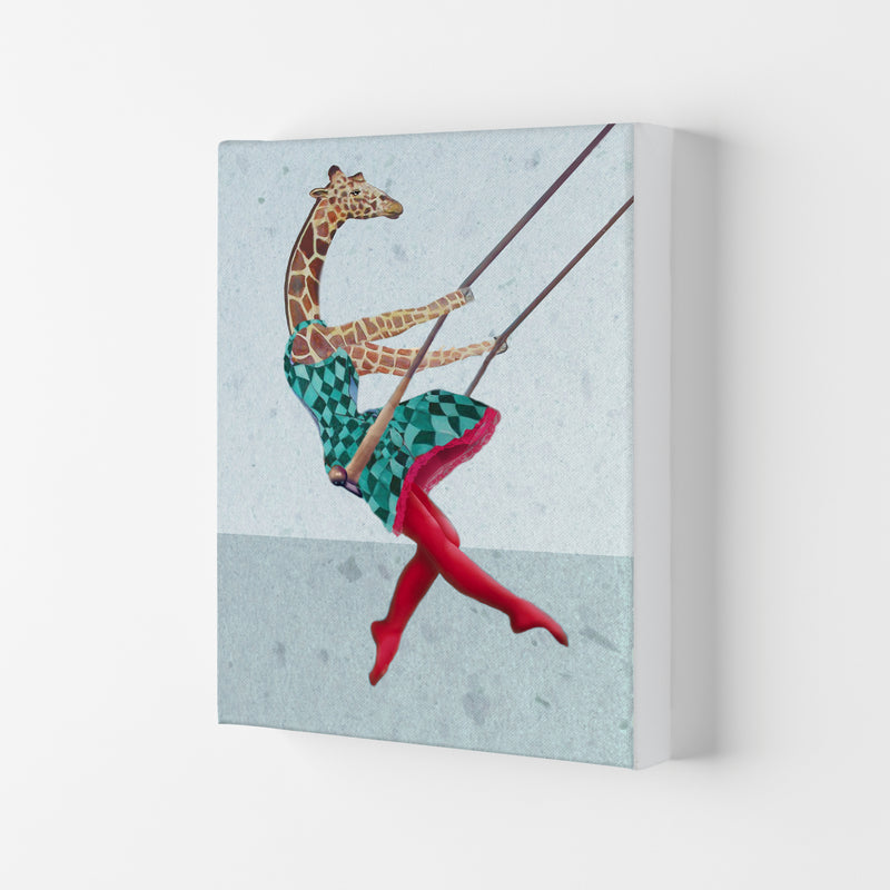 Giraffe On Balance Art Print by Coco Deparis Canvas