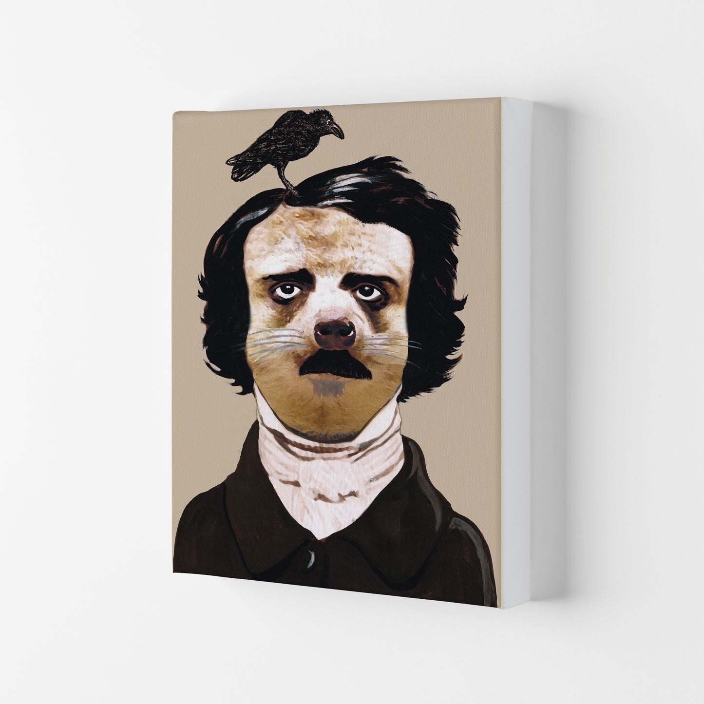 Edgar Allan Poe Art Print by Coco Deparis Canvas