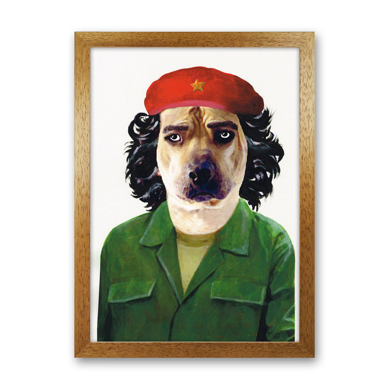 Che Guevara Art Print by Coco Deparis Oak Grain