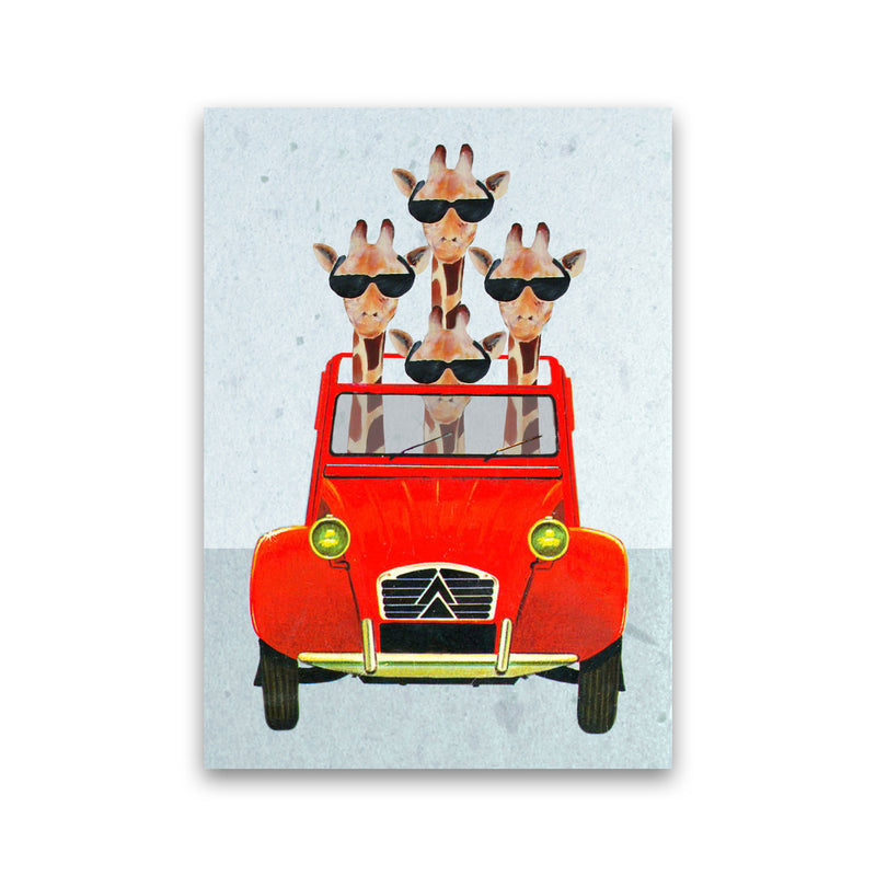 Giraffes On Holiday 2 Art Print by Coco Deparis Print Only