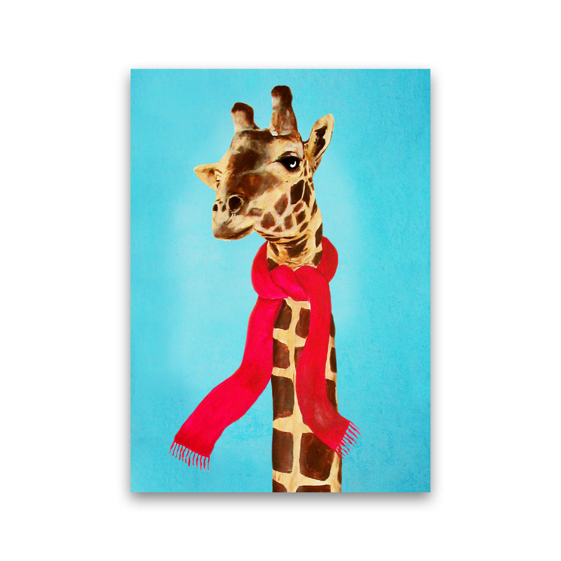 Giraffe In Winter Art Print by Coco Deparis Print Only