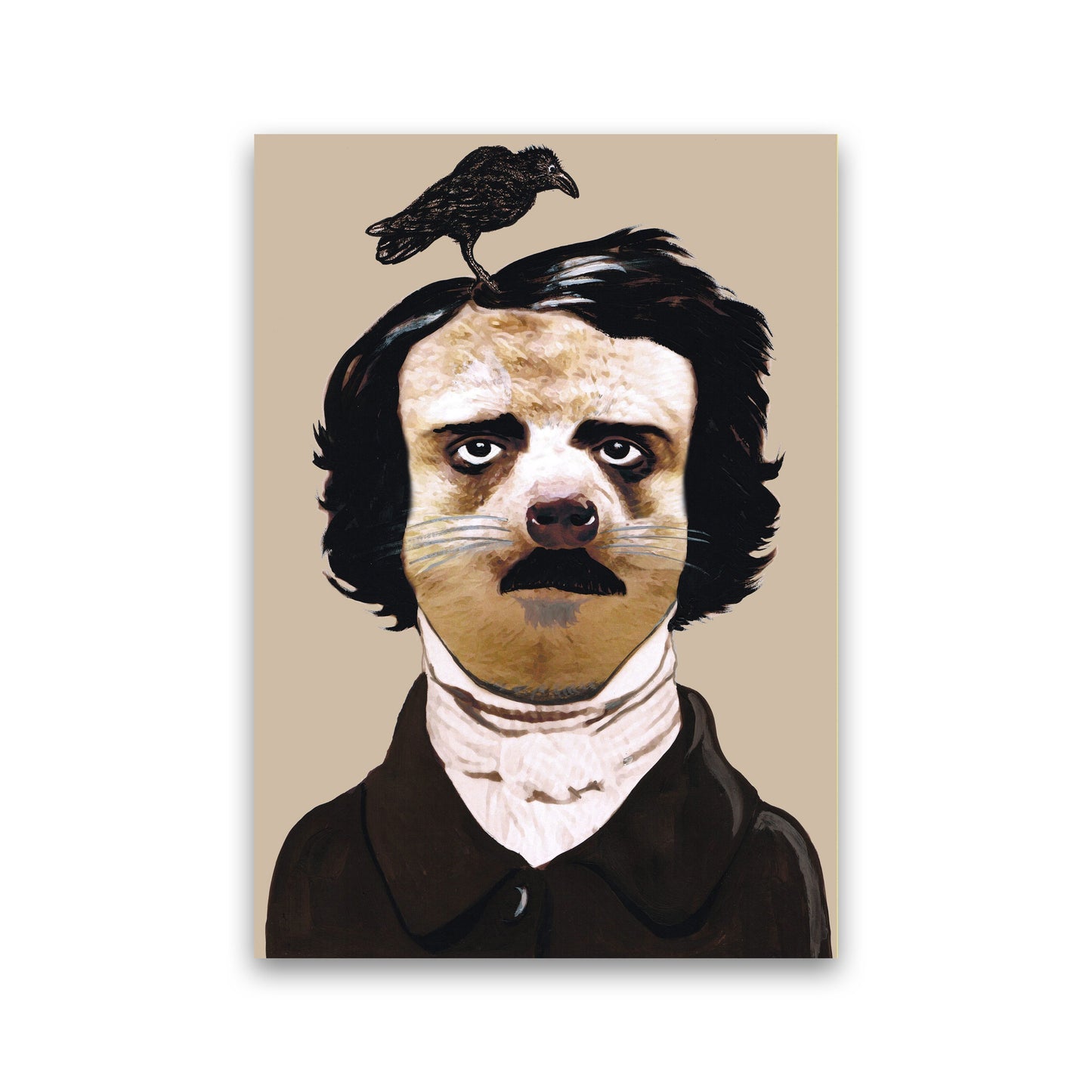 Edgar Allan Poe Art Print by Coco Deparis Print Only