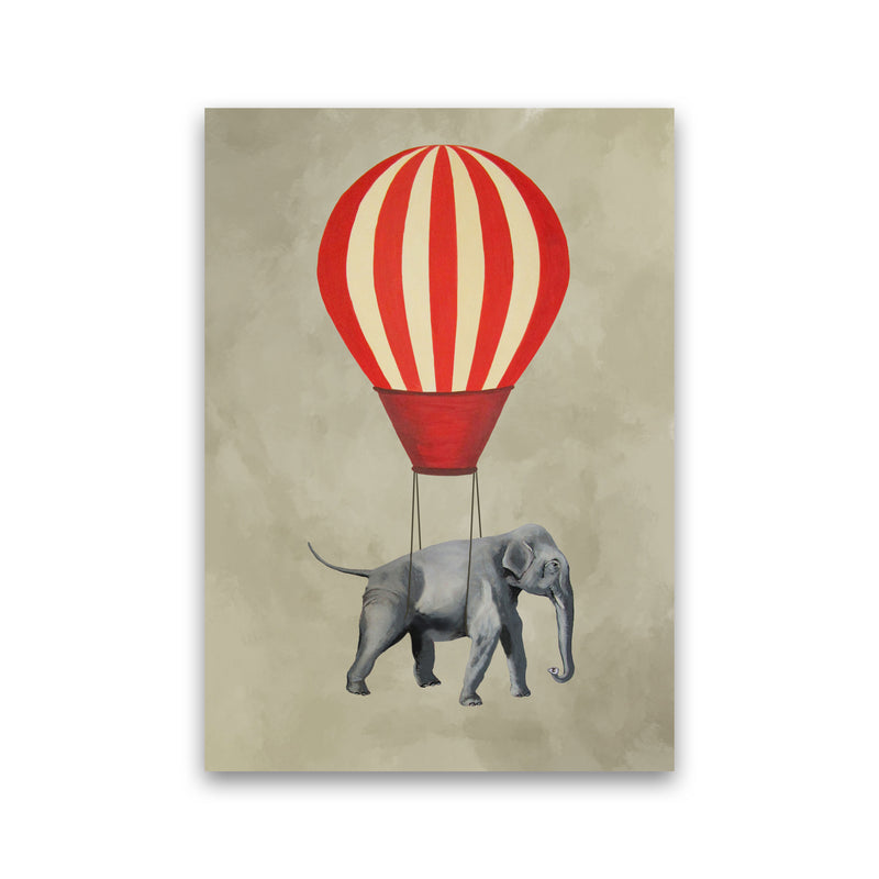 Elephant With Airballoon Art Print by Coco Deparis Print Only