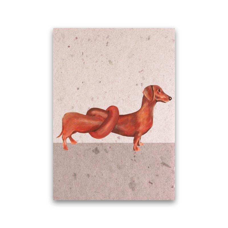Daschund Knotted Art Print by Coco Deparis Print Only