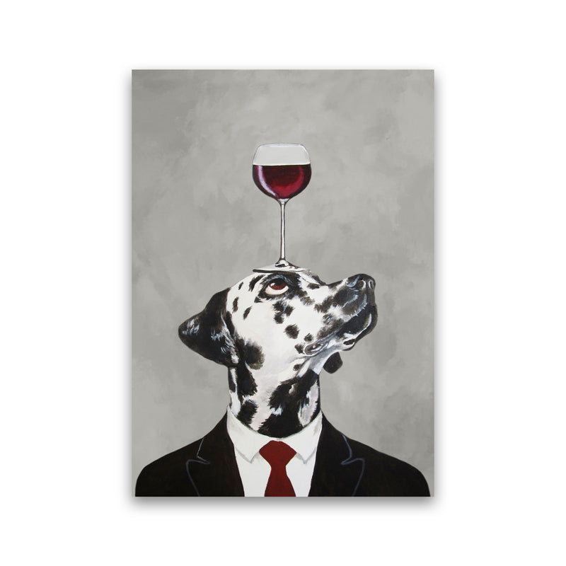 Dalmatian With Wineglass Art Print by Coco Deparis Print Only