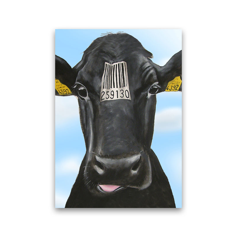 Cow Barcode 01 Art Print by Coco Deparis Print Only