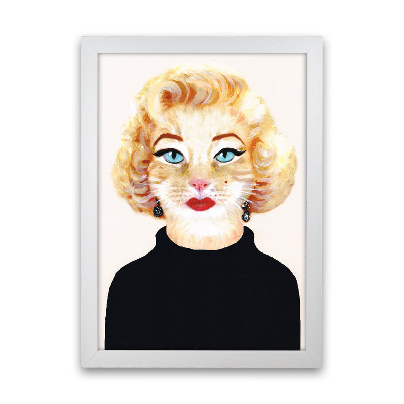 Marilyn Monroe Art Print by Coco Deparis White Grain