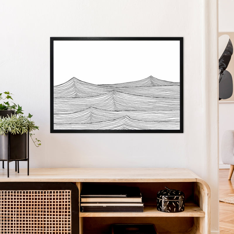 Continuous Sea Horizontal Art Print by Carissa Tanton A1 White Frame