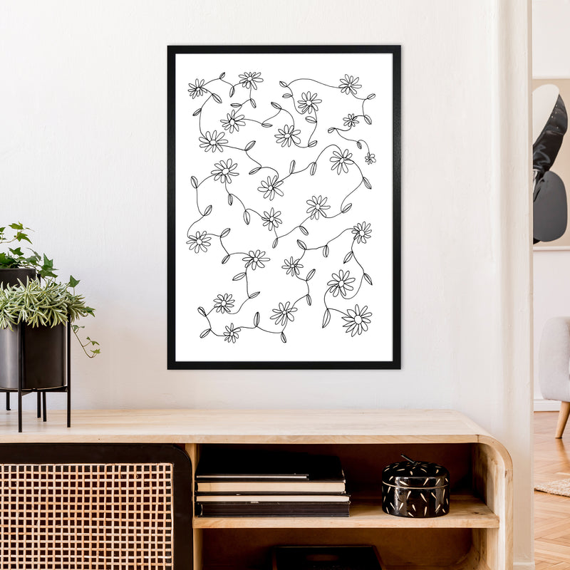September Daisies Art Print by Carissa Tanton A1 White Frame