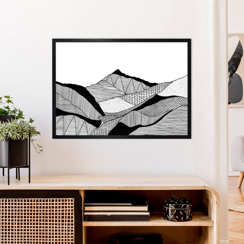 New Snowdon Art Print by Carissa Tanton A1 White Frame