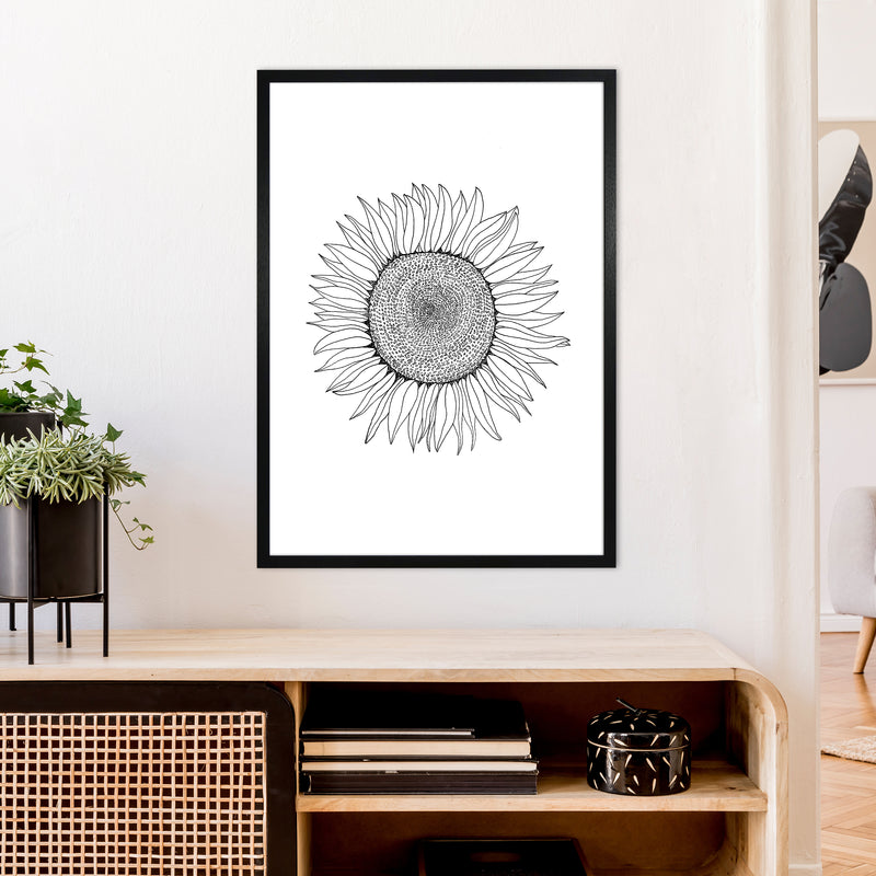 Sunflower Art Print by Carissa Tanton A1 White Frame