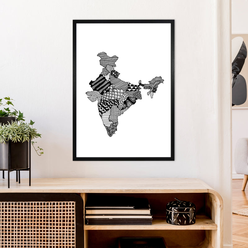 India Art Print by Carissa Tanton A1 White Frame