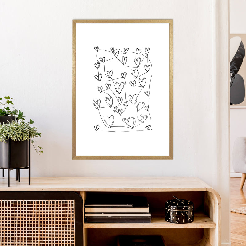 Continuous Hearts Art Print by Carissa Tanton A1 Print Only