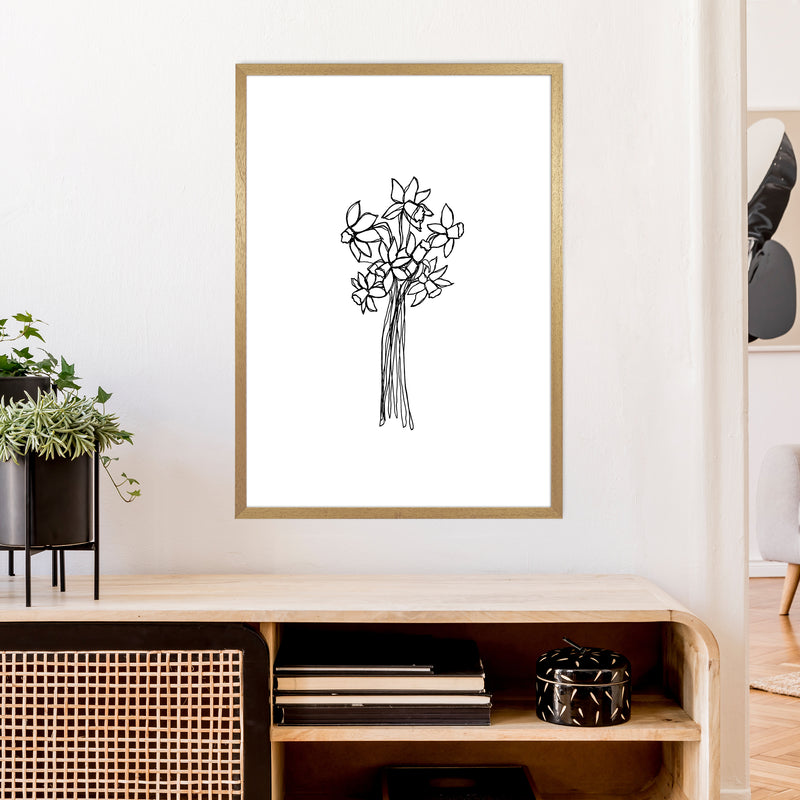Daffodils Line Art Print by Carissa Tanton A1 Print Only