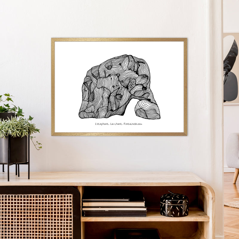 Font Elephant Art Print by Carissa Tanton A1 Print Only