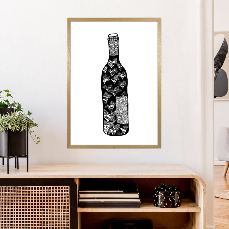 Wine Bottle Art Print by Carissa Tanton A1 Print Only