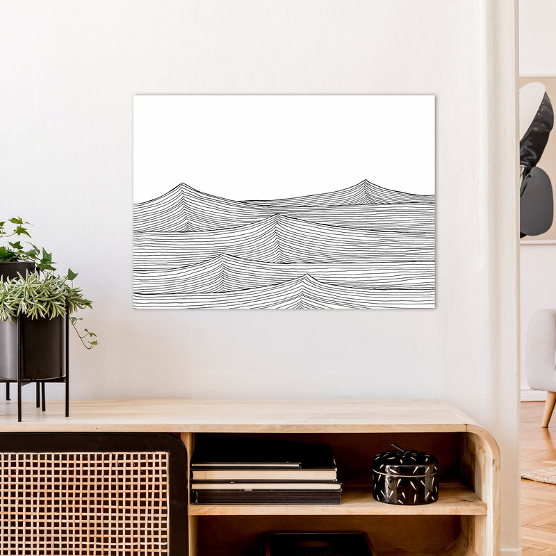Continuous Sea Horizontal Art Print by Carissa Tanton A1 Black Frame