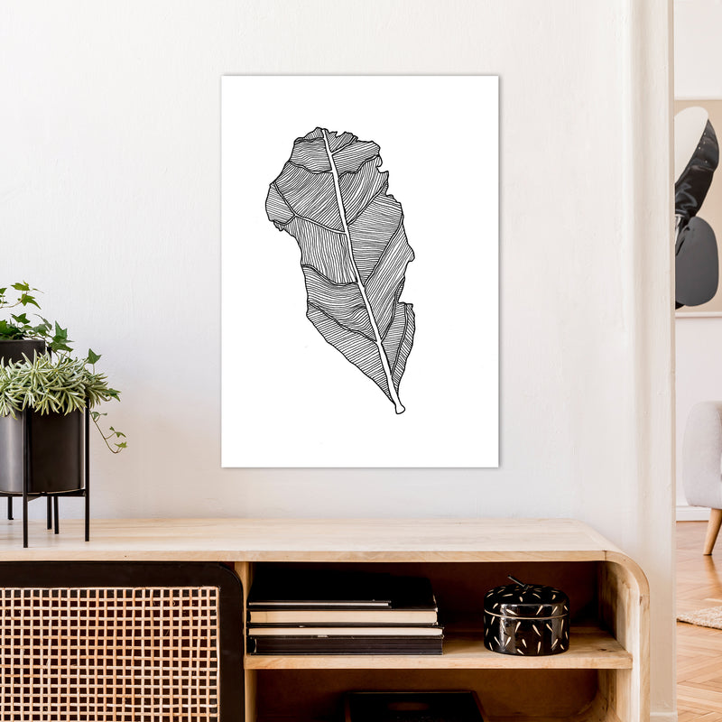 Kyobancha Leaf Art Print by Carissa Tanton A1 Black Frame