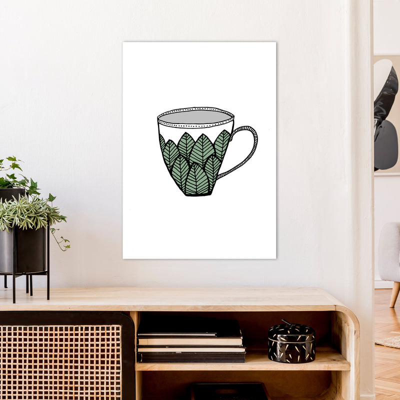 Teacup Leaves Art Print by Carissa Tanton A1 Black Frame