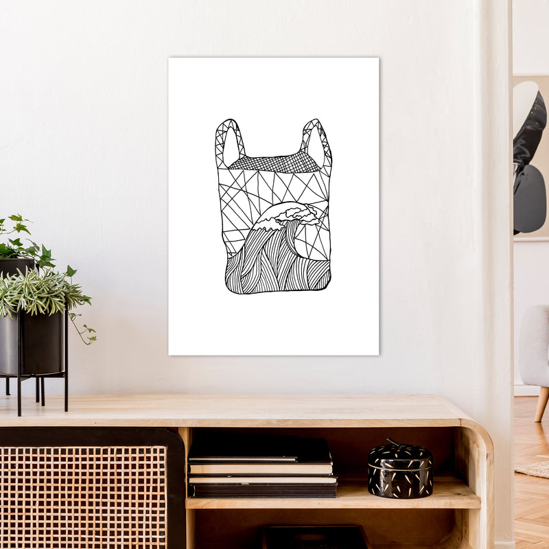 Plastic Bag Art Print by Carissa Tanton A1 Black Frame