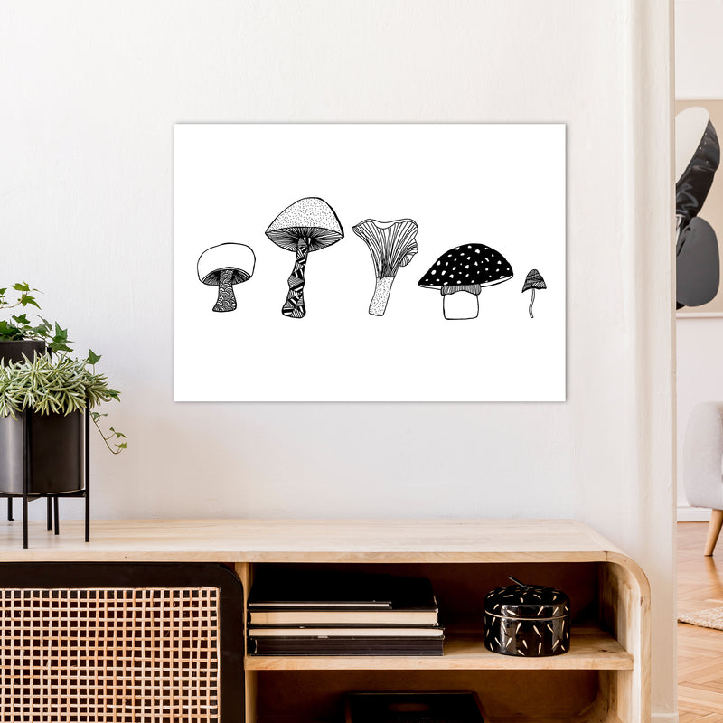 Mushrooms Art Print by Carissa Tanton A1 Black Frame