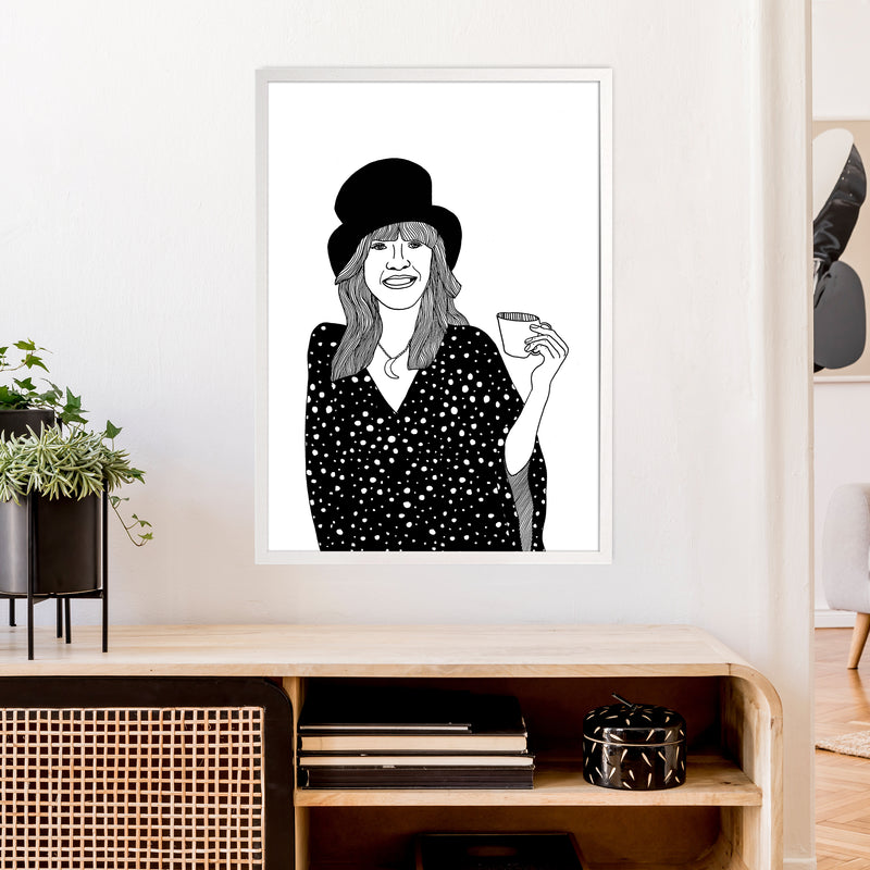 Stevie Nicks Art Print by Carissa Tanton A1 Oak Frame