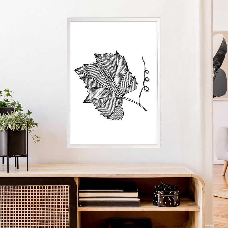 Vine Leaf Art Print by Carissa Tanton A1 Oak Frame