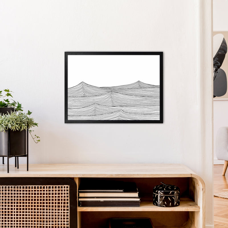 Continuous Sea Horizontal Art Print by Carissa Tanton A2 White Frame