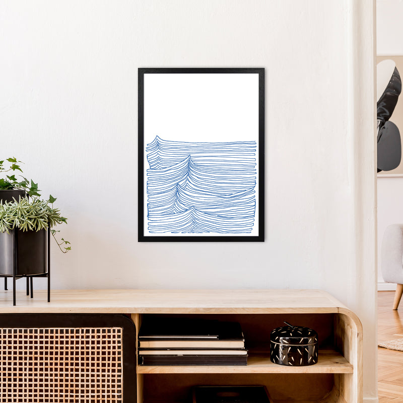 Continuous Sea Blue Art Print by Carissa Tanton A2 White Frame