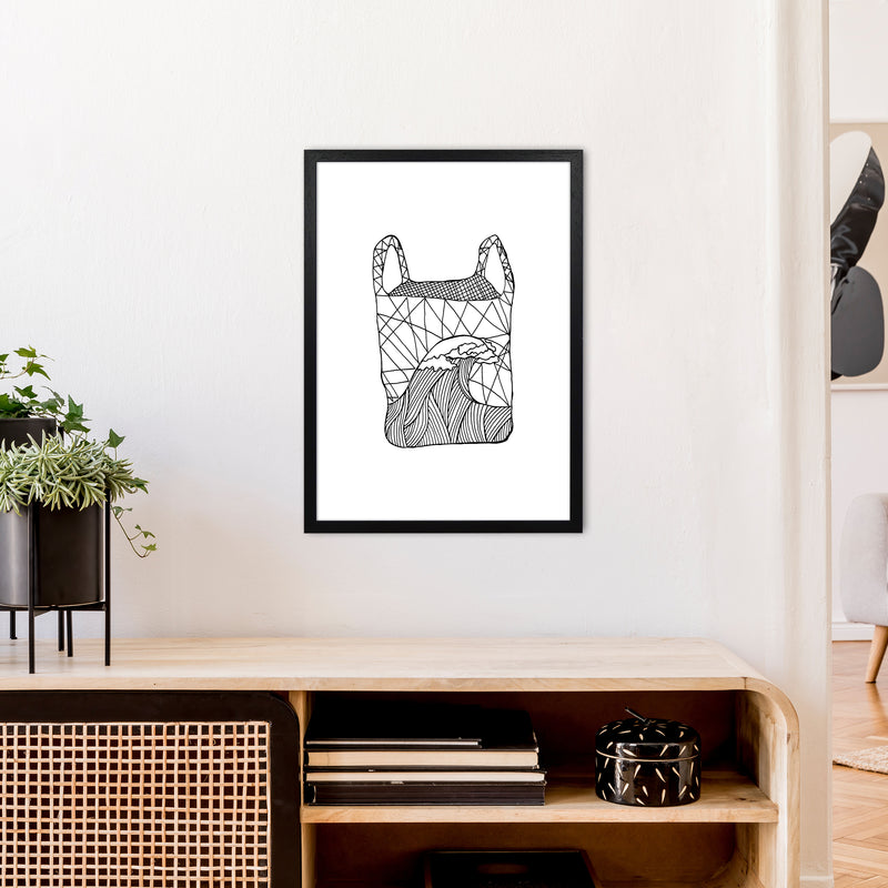 Plastic Bag Art Print by Carissa Tanton A2 White Frame