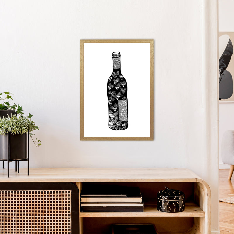 Wine Bottle Art Print by Carissa Tanton A2 Print Only