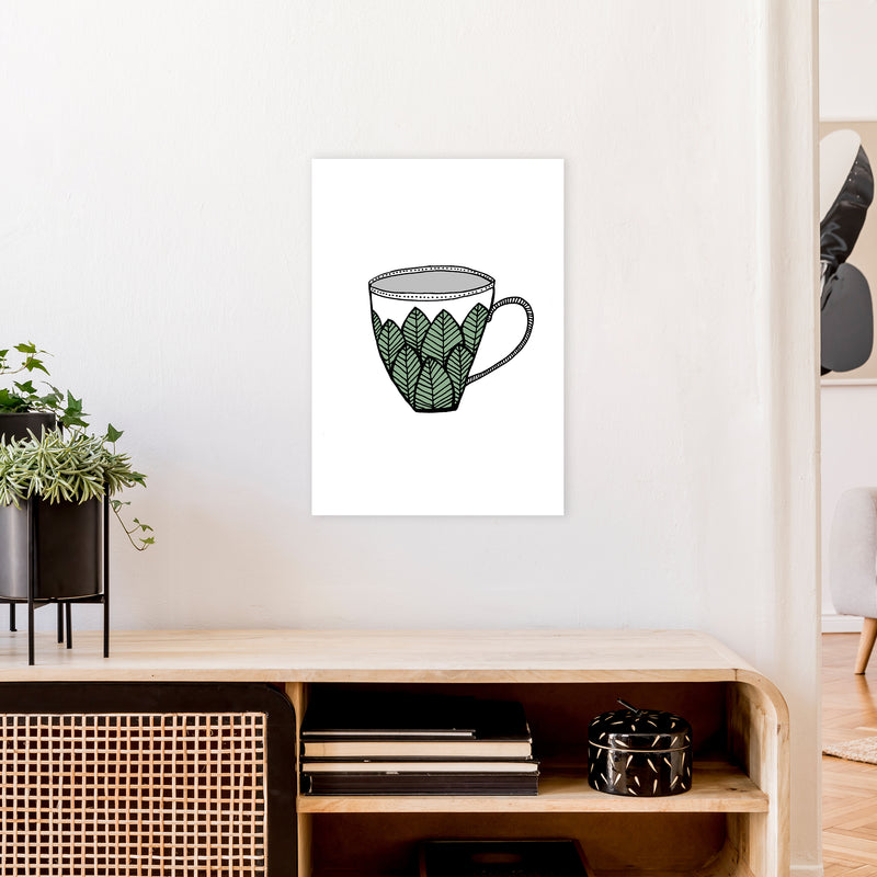 Teacup Leaves Art Print by Carissa Tanton A2 Black Frame