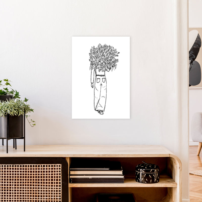 Flower Woman Art Print by Carissa Tanton A2 Black Frame