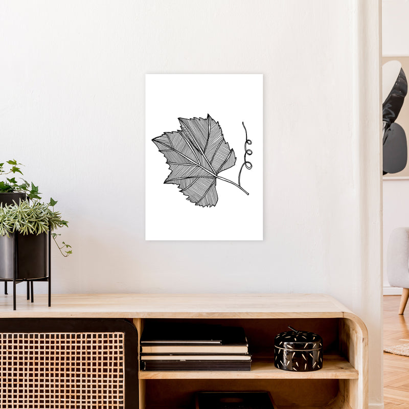 Vine Leaf Art Print by Carissa Tanton A2 Black Frame