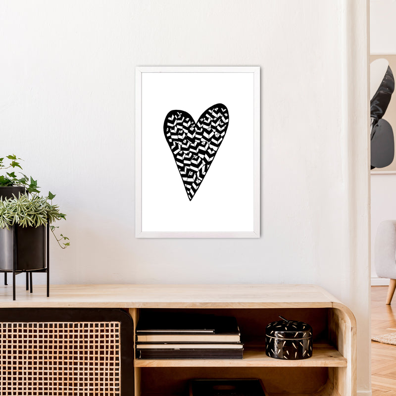 Leaf Heart Art Print by Carissa Tanton A2 Oak Frame