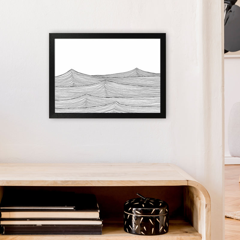 Continuous Sea Horizontal Art Print by Carissa Tanton A3 White Frame