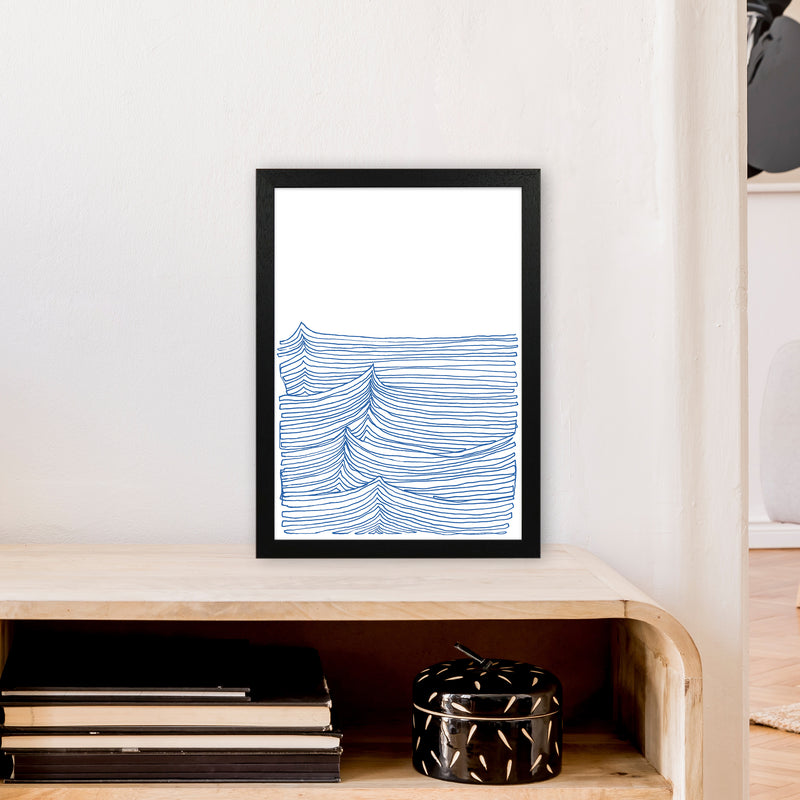 Continuous Sea Blue Art Print by Carissa Tanton A3 White Frame