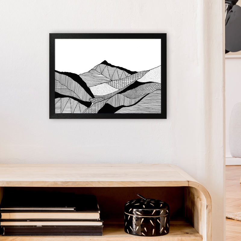 New Snowdon Art Print by Carissa Tanton A3 White Frame