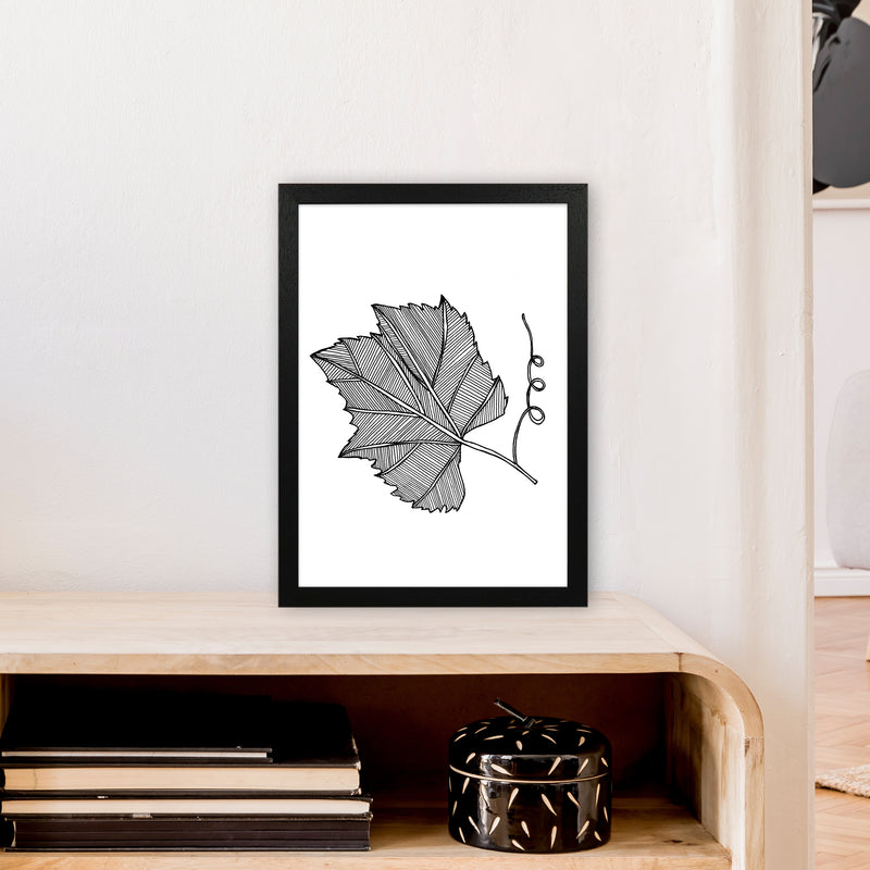 Vine Leaf Art Print by Carissa Tanton A3 White Frame