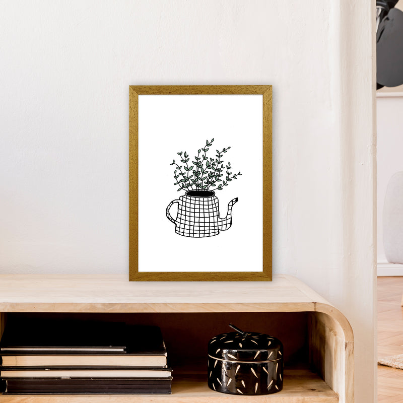 Teapot Plants Green Art Print by Carissa Tanton A3 Print Only