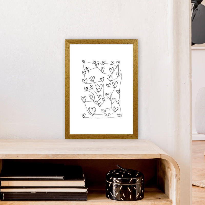 Continuous Hearts Art Print by Carissa Tanton A3 Print Only