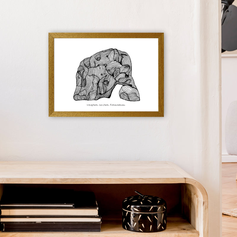 Font Elephant Art Print by Carissa Tanton A3 Print Only