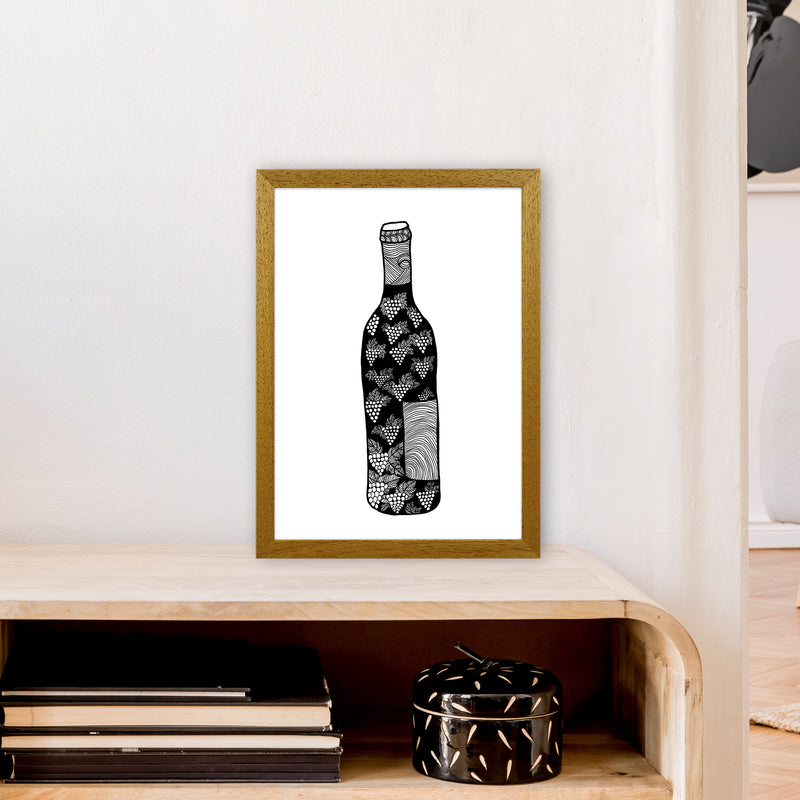 Wine Bottle Art Print by Carissa Tanton A3 Print Only