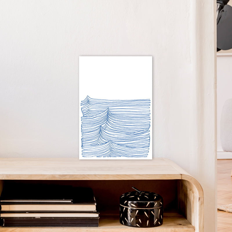 Continuous Sea Blue Art Print by Carissa Tanton A3 Black Frame