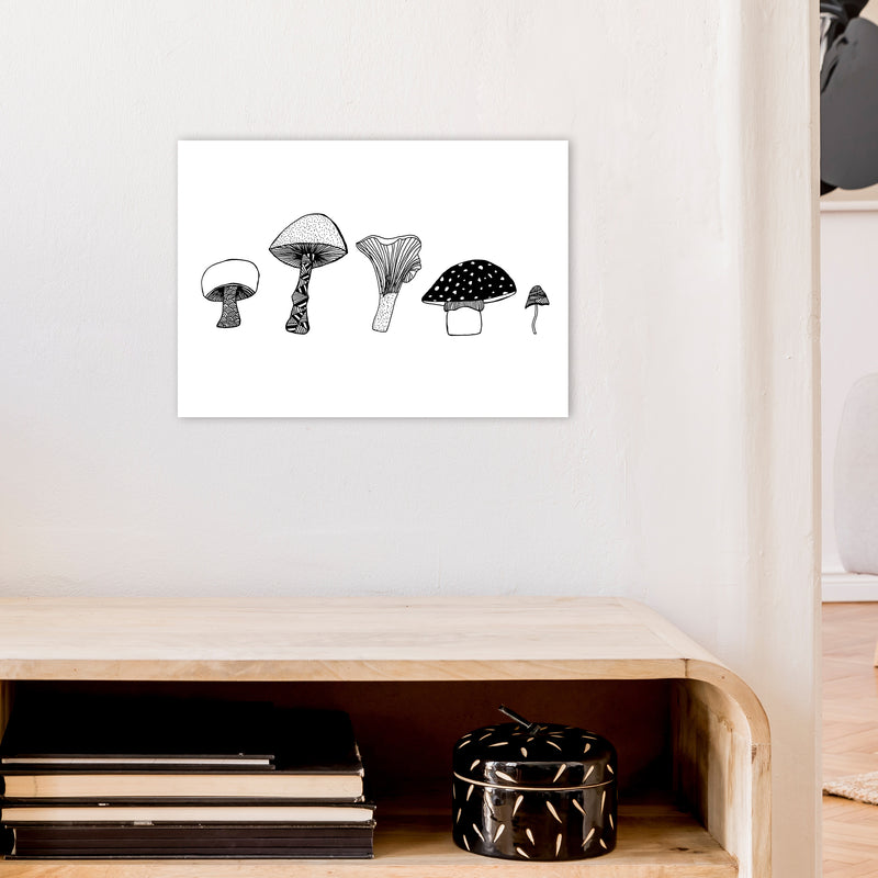 Mushrooms Art Print by Carissa Tanton A3 Black Frame