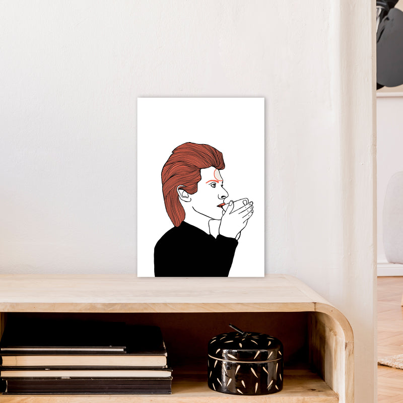 Bowie Tea Art Print by Carissa Tanton A3 Black Frame