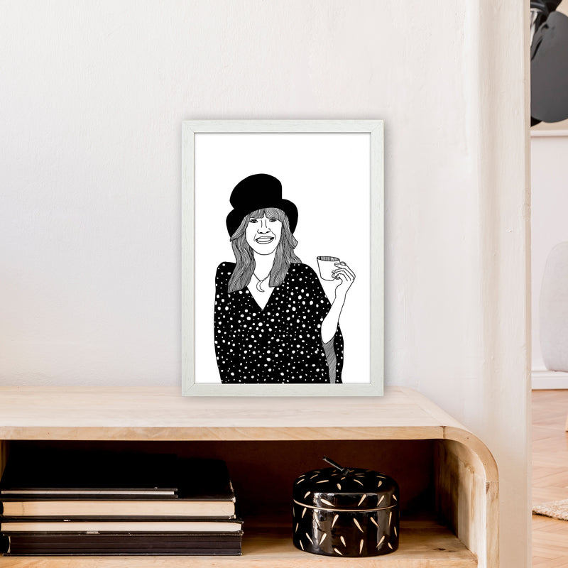 Stevie Nicks Art Print by Carissa Tanton A3 Oak Frame